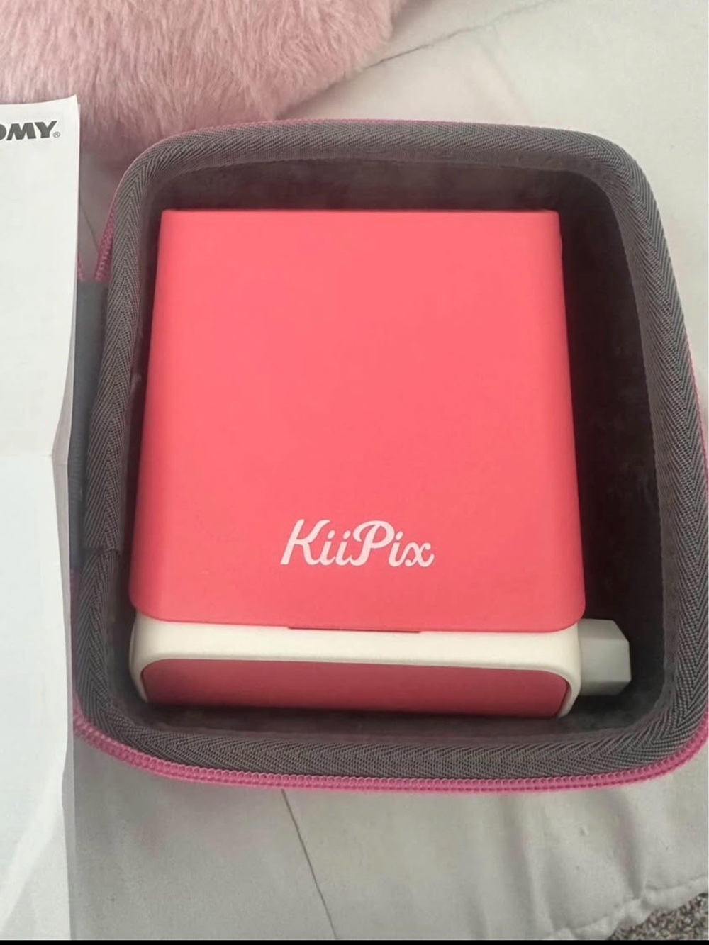 Pink Portable Smartphone Photo Printer